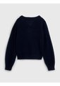 Cárdigan Azul En Tejido Calado De Punto Pointelle Tommy Hilfiger de Tommy Hilfiger