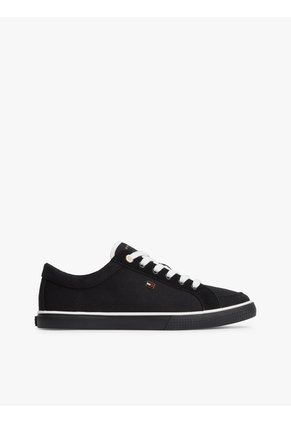 Tenis Blanco De Lona Distintivas Tommy Hilfiger