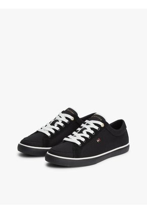 Tenis Blanco De Lona Distintivas Tommy Hilfiger