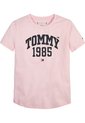 Camiseta Rosada Manga Corta Con Logo Gráfico Tommy Hilfiger de Tommy Hilfiger