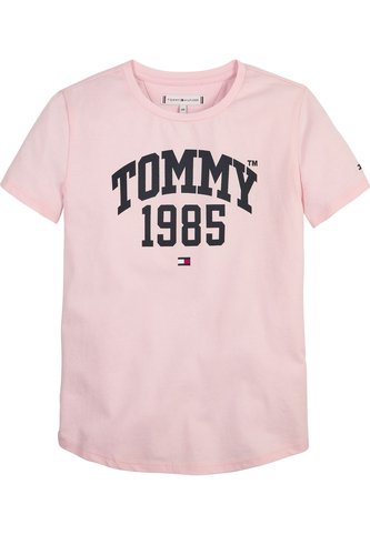 Camiseta Rosada Manga Corta Con Logo Gráfico Tommy Hilfiger Tommy Hilfiger