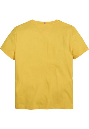 Camiseta Amarilla Manga Corta Con Logo Gráfico Metallic Tommy Hilfiger