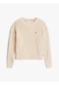 Saco Café Amplio De Punto Trenzado Tommy Hilfiger de Tommy Hilfiger