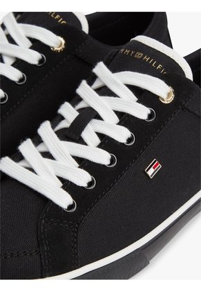Tenis Blanco De Lona Distintivas Tommy Hilfiger