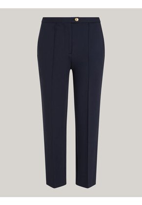 Pantalón Azul De Corte Slim Con Raya Marcada Tommy Hilfiger