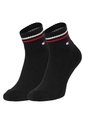Pack Negro De 2 Calcecines Con Logo Tommy Hilfiger de Tommy Hilfiger