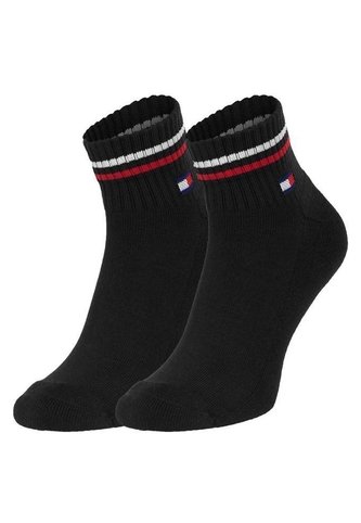 Pack Negro De 2 Calcecines Con Logo Tommy Hilfiger Tommy Hilfiger