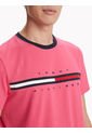 Camiseta Con Logo Bordado Hombre Rosa Tommy Hilfiger de Tommy Hilfiger