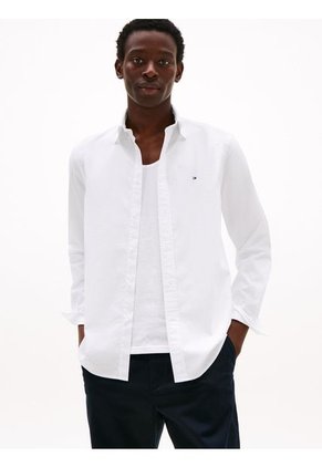 Camisa Multicolor Flex Poplin De Manga Larga Tommy Hilfiger