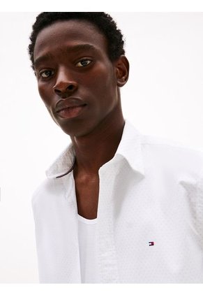 Camisa Multicolor Flex Poplin De Manga Larga Tommy Hilfiger