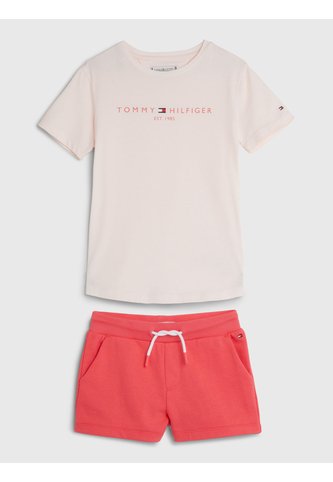 Conjunto Rosa De Camiseta Con Bermudas Essential Tommy Hilfiger Tommy Hilfiger