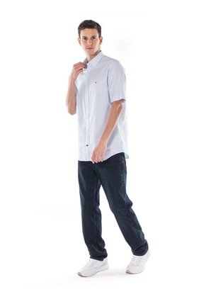 Camisa De Manga Corta A Rayas Hombre Tommy Hilfiger