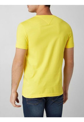 Camiseta Amarilla Slim Fit Essential Con Logo Tommy Hilfiger