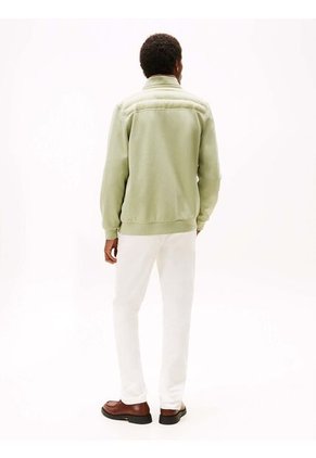 Chaqueta Verde De Punto Acolchada Con Cremallera Tommy Hilfiger