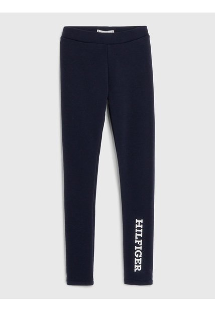 Leggings Azul Con Logotipo Monotipo Tommy Hilfiger