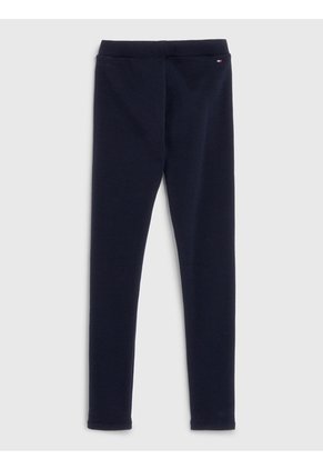 Leggings Azul Con Logotipo Monotipo Tommy Hilfiger