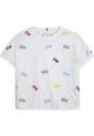 Camiseta Con Bordado Integral Del Logo Niña Blanco Tommy Hilfiger de Tommy Hilfiger
