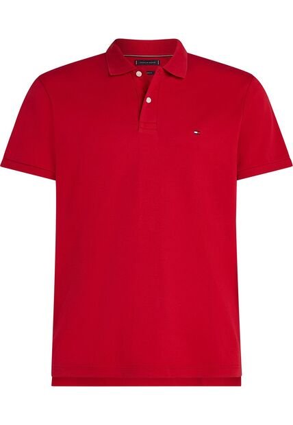Polo Rojo De Corte Regular Tommy Hilfiger