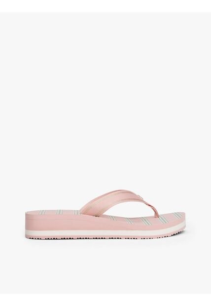 Sandalias Rosa Con Cuña Suela Dentada Tommy Hilfiger