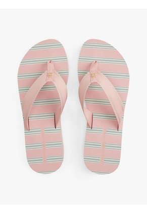 Sandalias Rosa Con Cuña Suela Dentada Tommy Hilfiger