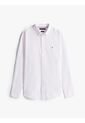 Camisa Blanca Slim De Hilo Teñido Tommy Hilfiger de Tommy Hilfiger