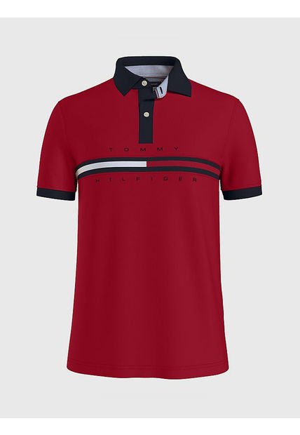 Saco Polo Para Hombre Rojo Tommy Hilfiger
