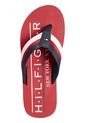 Sandalias Flip Flop Rojo Estampado De Playa Rojo Tommy Hilfiger de Tommy Hilfiger
