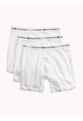3 Pack De Boxer Brief Blancos En Algodón Tommy Hilfiger