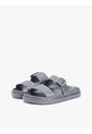 Sandalias Gris Con Doble Tira Y Logo Esmaltado Tommy Hilfiger de Tommy Hilfiger