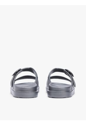 Sandalias Gris Con Doble Tira Y Logo Esmaltado Tommy Hilfiger