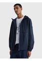 Chaqueta Th Protect Con Gorro Y Cierre Hombre Azul Tommy Hilfiger de Tommy Hilfiger