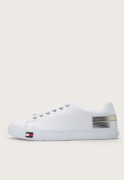 Tenis Lifestyle Blanco-Dorado-Plateado Tommy Hilfiger