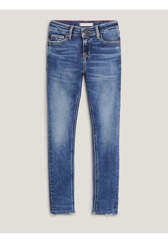 Jeans Azul Niña Nora Ceñidos Con Bajos Sin Rematar Tommy Hilfiger Tommy Hilfiger