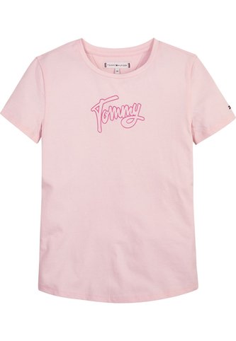 Camiseta Rosa De Manga Corta Con Estampado De Logotipo Tommy Hilfiger Tommy Hilfiger