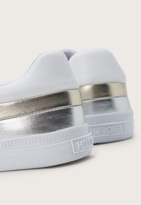Tenis Lifestyle Blanco-Dorado-Plateado Tommy Hilfiger