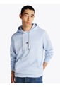 Buzo Celeste Con Capota Y Logo Bordado Tommy Hilfiger de Tommy Hilfiger