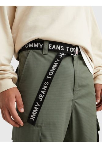 Cinturón Baxter Textil Con Inscripción Hombre Negro Tommy Hilfiger Tommy Hilfiger