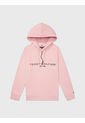 Hoodie Manga Larga Con Logo Mujer Rosa Tommy Hilfiger de Tommy Hilfiger
