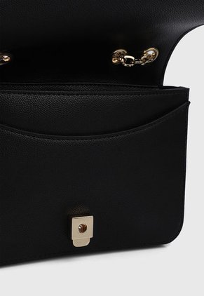 Bolso Manos Libres Negro-Dorado Tommy Hilfiger