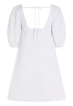 Vestido Hasta La Rodilla Mujer Blanco Tommy Hilfiger
