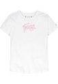 Camiseta Blanca De Manga Corta Con Estampado De Logotipo Tommy Hilfiger de Tommy Hilfiger