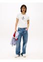 Camiseta Blanca De Corte Regular Tommy Girl Tommy Jeans de Tommy Hilfiger