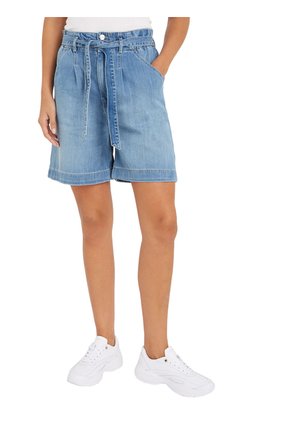 Pantalón Corto Acampanado Mujer Azul Tommy Hilfiger