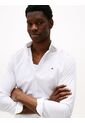 Camisa Blanca Flex Poplin De Corte Slim Tommy Hilfiger de Tommy Hilfiger