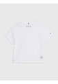 Top Blanco De Manga Corta En Tejido Waffle Tommy Hilfiger de Tommy Hilfiger