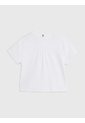 Top Blanco De Manga Corta En Tejido Waffle Tommy Hilfiger de Tommy Hilfiger