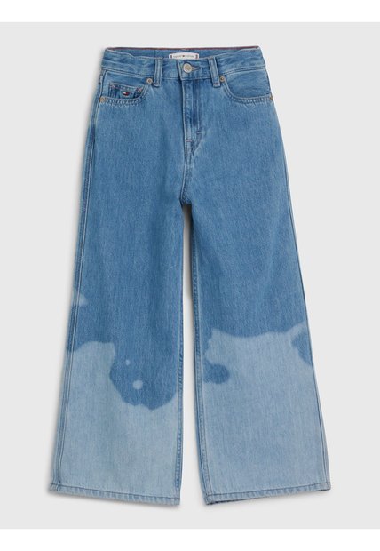 Jeans Acampanados Para Niña Azul Tommy Hilfiger