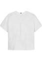 Top Blanco De Manga Corta En Tejido Waffle Tommy Hilfiger de Tommy Hilfiger