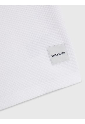 Top Blanco De Manga Corta En Tejido Waffle Tommy Hilfiger