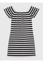 Vestido Multicolor A Rayas Con Escote Hombros Descubiertos Tommy Hilfiger de Tommy Hilfiger